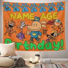 Personalize Dogman Birthday Party Banner Gift, Dog Man Party Supplies