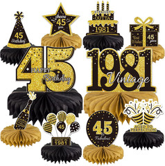 10PCS 90Th Birthday Decorations Centerpieces for Table Decorations, 2026 Vintage