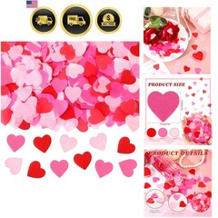 Valentines Day Heart Paper Confetti Red Heart Tissue Decoration | Valentine P…