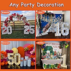 Elegant 4FT Light Up Number Sculpture – Perfect for Class of 2026 Celebrations
