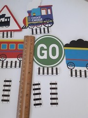 Trains Birthday Party Buffet Table Name Place Cards 6 Ct