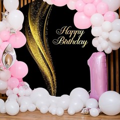Shining Gold Sequins Round Backdrop Cover 6.5ft