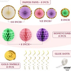 , Macaron Decorations Set – Pack of 18 | Happy Decorations | Pastel Happy Ban…