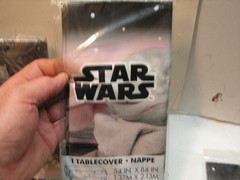 Star Wars Party Decorations Plates Baby Yoda Banner Tablecloth Etc. lot set.