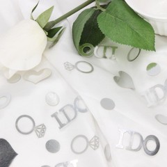160 PCS Silver I DO Table Scatter Bridal Shower Engagement Wedding Confetti