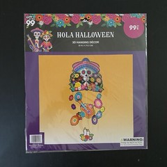 Wall Decor Halloween Mobile Hanging Skull Party Floral Sombrero Hat Skeleton