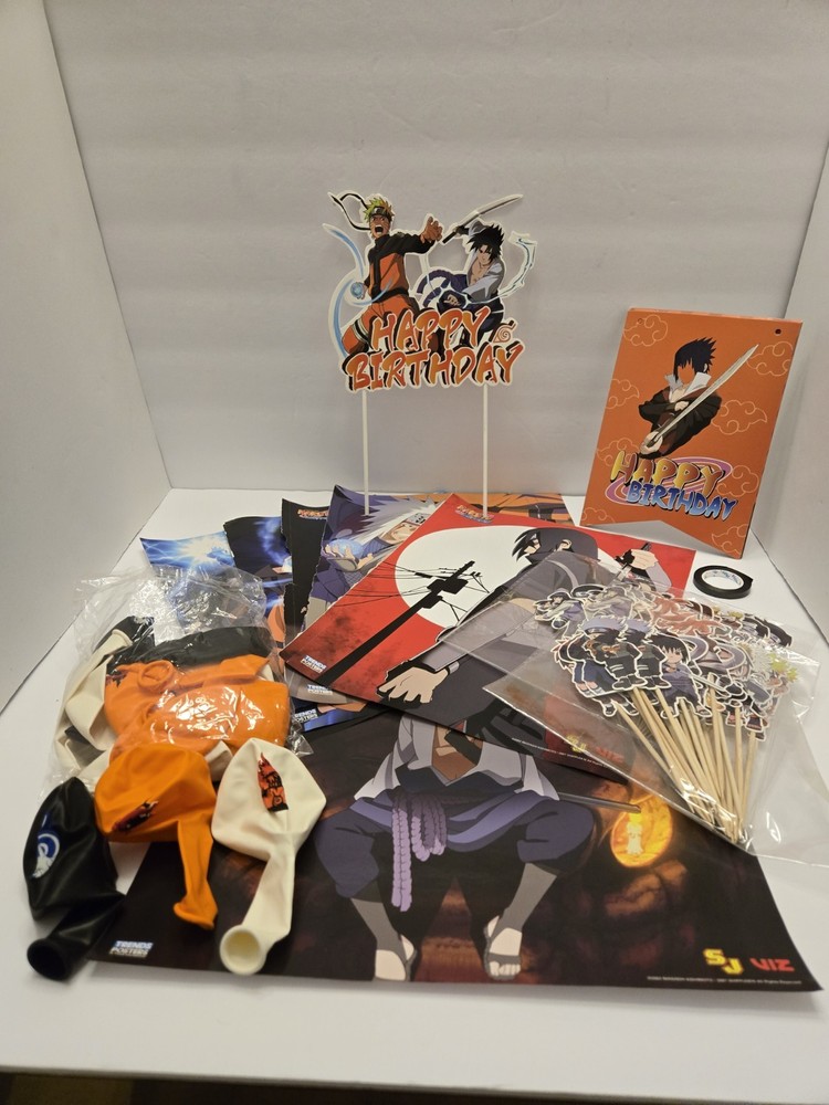 Naruto Birthday Party Supplies NIP Free Shipping