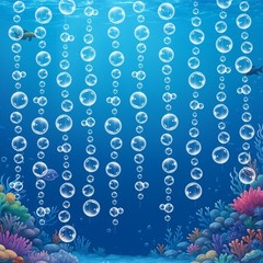 10 Strings Bubble Garlands, Transparent Hanging Streamers, Under the Sea Part…