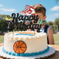 Sneaker Happy Birthday Cake Topper Sneaker Cake Decorations Sneaker Party Decora