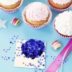 60g Star Confetti Metallic Foil Table Sequins Birthday Party DIY ZX/Blue