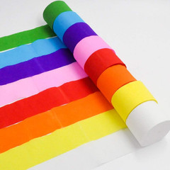 8 Rolls Crepe Paper Streamers in 8 Colors, Wedding Birthday Baby Shower Graduati