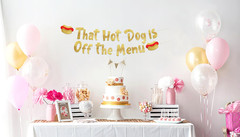 Funny Bachelor and Bachelorette Party Gold Glitter Banner – Bachelor Party Ideas