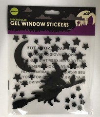 Halloween Window Party Decoration Cling Stickers Ghost Skull Witch Bat Spider