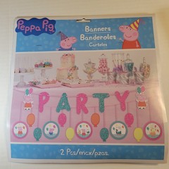 Peppa Pig Party Decor Kit Scene Setters Banner Swirl Hanging Props 31pc Bundle