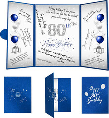 80Th Birthday Decorations for Men or Women, Creative 80Th Birthday Guest Book Al