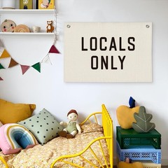 Surf Decor Linen Banner Wall Hanging | Beach Surf Coastal Vintage Decor | Can…