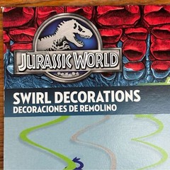 Jurassic World Swirl Decorations Birthday Party Favor Supplies 12pc Dinosaurs