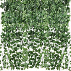 12pcs Artificial Vines 7 Feet Realistic Fake Ivy for Indoor Outdoor Use