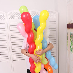 100 Pcs 40 Inches Latex Spiral Balloons Twisted Long Rainbow Party Balloons Pear
