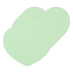 Light Green Heart Paper Cutouts Small Heart Shaped Tags 2.5 Inch 100 PCS