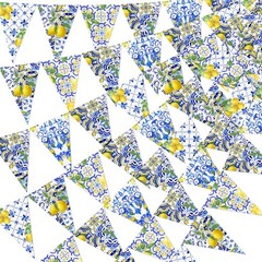 6PCS Amalfi Coast Party Decorations: Capri Lemon Garland Mediterranean Decor,…