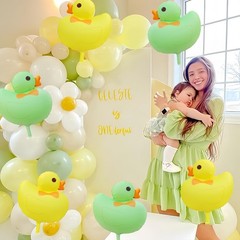 6Pcs Duck Balloon/Duck Foil Balloon for Baby Shower Party Decoration/Duck Far…