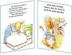 BEATRIX POTTER PETER RABBIT SHOWER BIRTHDAY PARTY TENT CARDS TABLE DECORATIONS