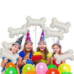 29» Dog Bone Balloon For Animal Pets Puppy Decorations, 12pcs Beige Doggy Bo…