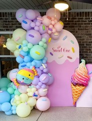 Pastel Balloon Arch Garland Kit – Ice Cream Balloon Arch Pastel Rainbow Balloons