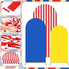 3 Pcs Carnival Arch Backdrop Covers – Variety Sizes