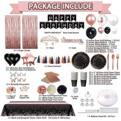 Luxury Birthday Decor Set with Sash & Tiara