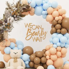 Felt We Can Bearly Wait Baby Shower Sign, Teddy Bear Baby Shower Decoration B…