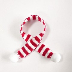 12Pcs Red and White Xmas for Scarf for T7X72929