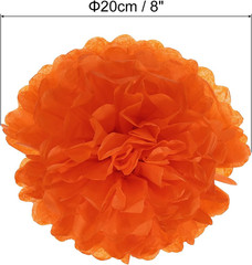 8″ Tissue Pom Poms Flowers, 5 Pack Paper Flower Ball for Wedding Bridal Shower B