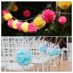 10 Pack Lime Green Tissue Pom Poms, 4 Inch, Wedding, Party, Birthday Decor