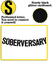 Happy Soberversary Banner, Happy Sober Anniversary Decor, Happy Sobriety, Celebr
