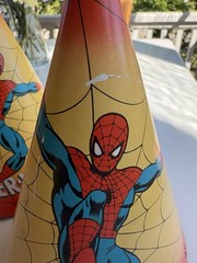 (6) Amazing Spider-Man 1978 Kids Birthday Hats – Marvel Comics