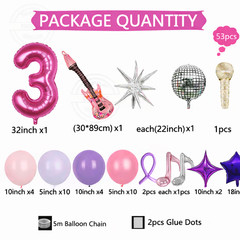 Kpop Demon Hunters Themed Birthday Decoration balloon heart star Latex Foil UK