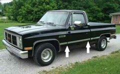 160 Chrome Side Body Trim Molding for1973-87 Chevy GMC Suburban Pickup Truck Car