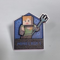 Minecraft 3D Cupcake Topper Ring Alex Creeper Steve Axolotl *Pick One*