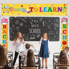 3 Pcs Lightweight Back to School Banners – Easy Install for Every Classroom