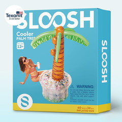 60″ Inflatable Palm Tree Cooler, Beach Theme Decor, Pool Party Decorations, Luau