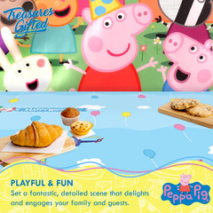 Officially Licensed Peppa Pig Birthday Decorations – Peppa Pig Backdrop – 4.25Ft