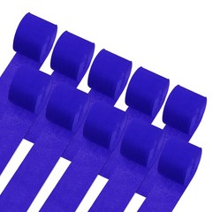 Crepe Paper Streamers 10 Rolls 820ft for Decor Dark Blue 1.8″ x 82 Ft/Roll