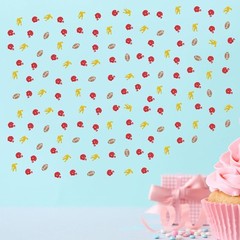 100-Count Football Player Table Confetti for Sport Theme Birthday Rugby