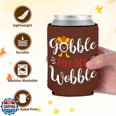 12PCS Friendsgiving Party Decorations Can Cooler Thanksgiving Fall Party Favo