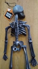 SKELETON black Hanging Plastic 32x15x5.5cm New Funky Fun Decoration