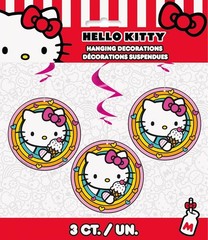 Hello Kitty 3 Ct Hanging Swirls 26″ Decorations