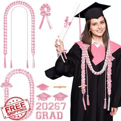 Canlierr Grad Leis Pink White 17 Pcs