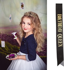 Floral Rhinestone Crown & Sash Set – Glamorous Accessories for Any Occasion